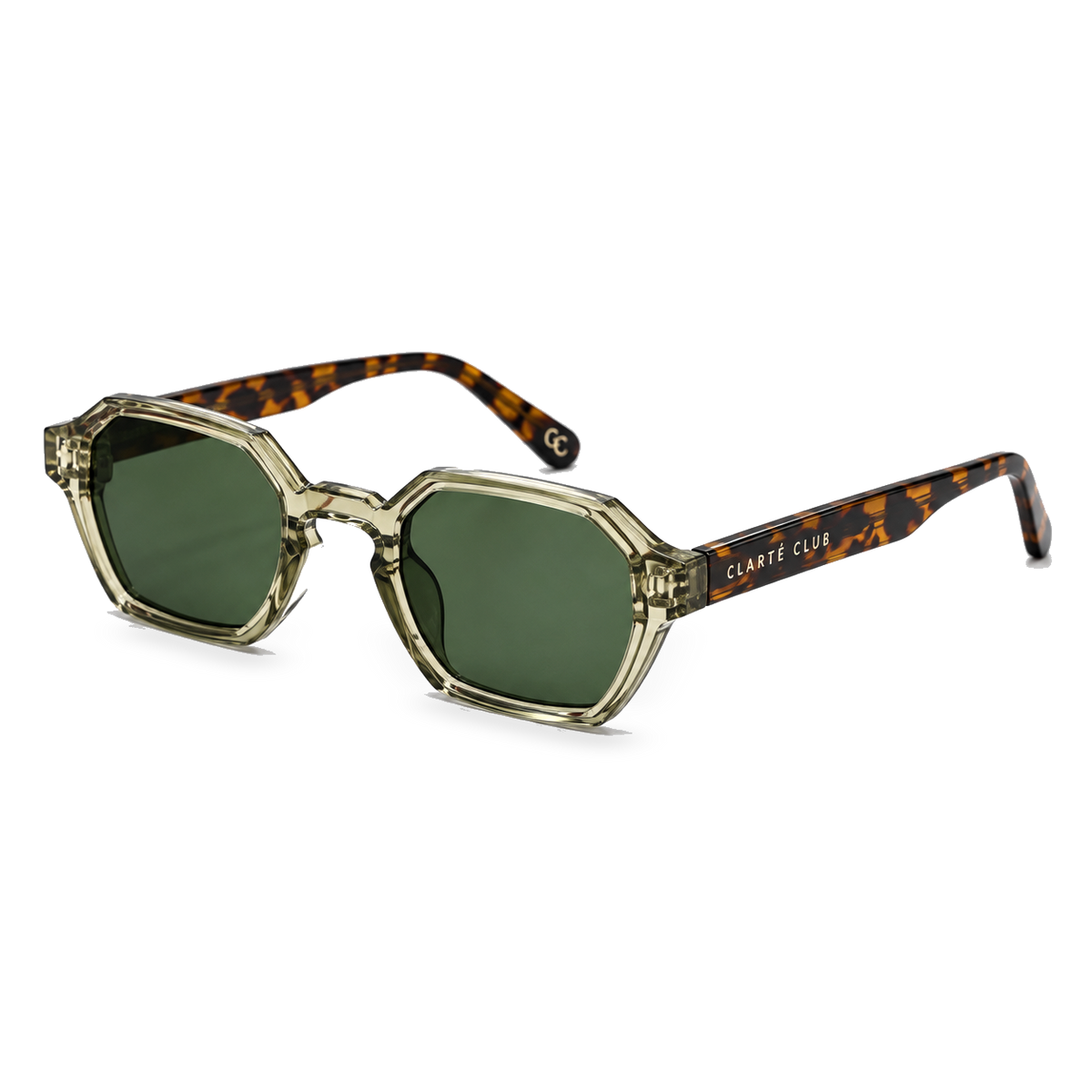 Olive Prism sunglasses product view 2 on a transparent background