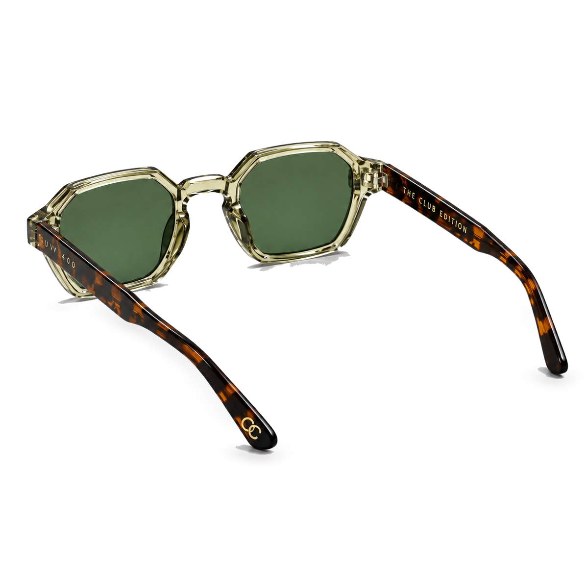 Olive Prism sunglasses product view 4 on a transparent background