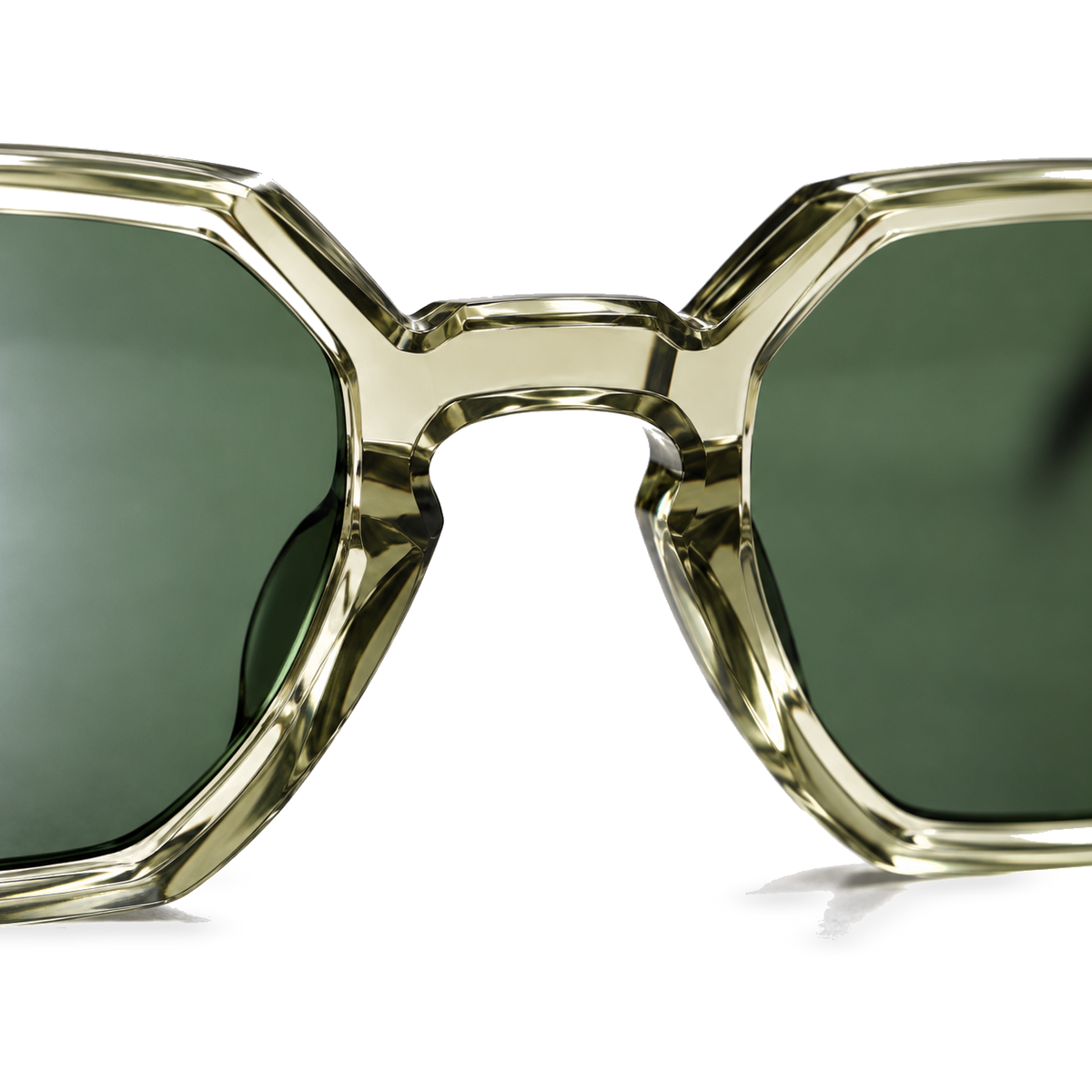 Olive Prism sunglasses product view 5 on a transparent background
