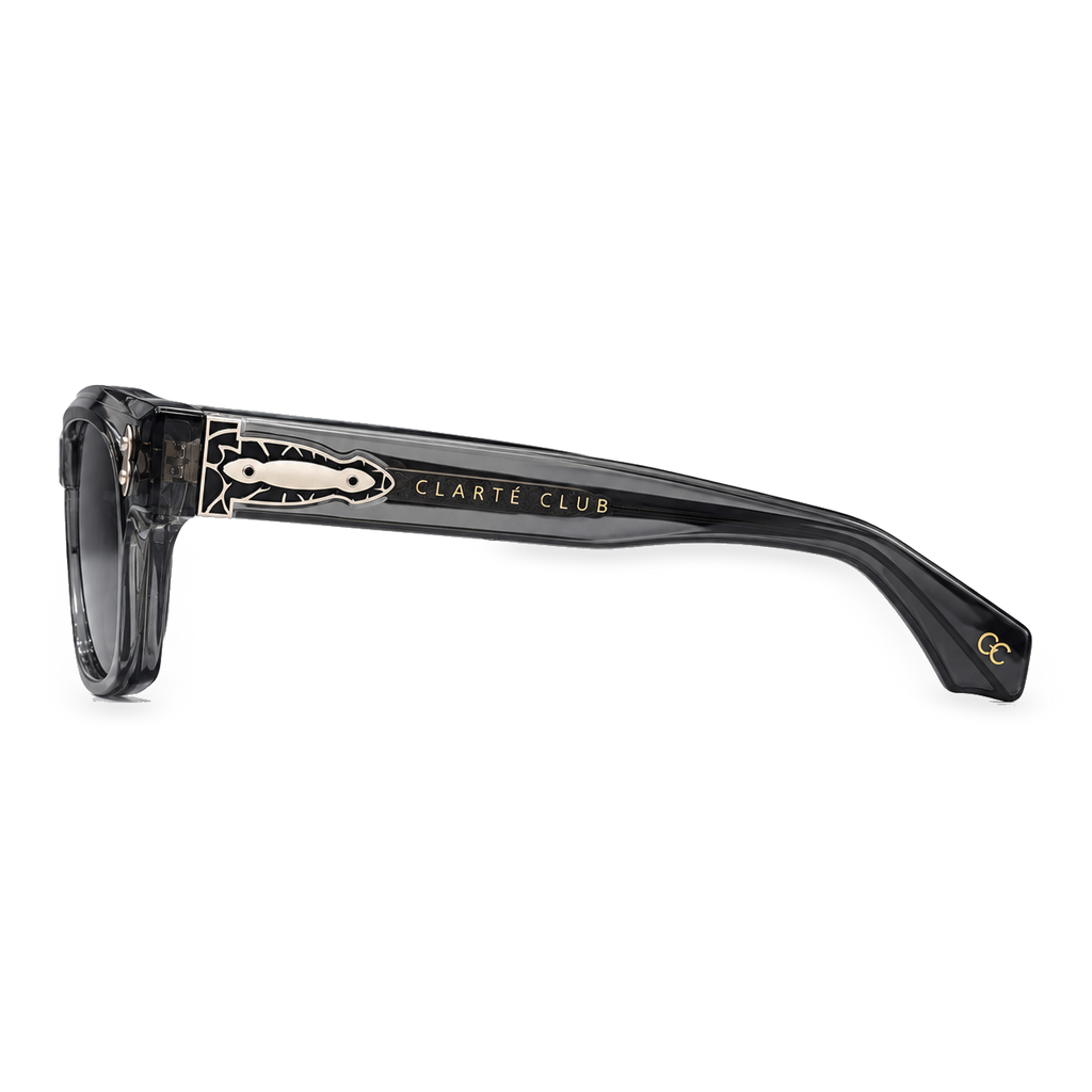 Silver Current sunglasses product view 4 on a transparent background