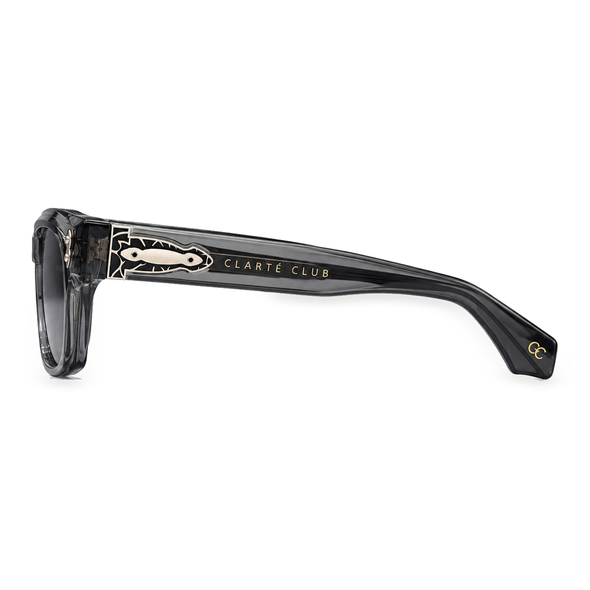 Silver Current sunglasses product view 4 on a transparent background