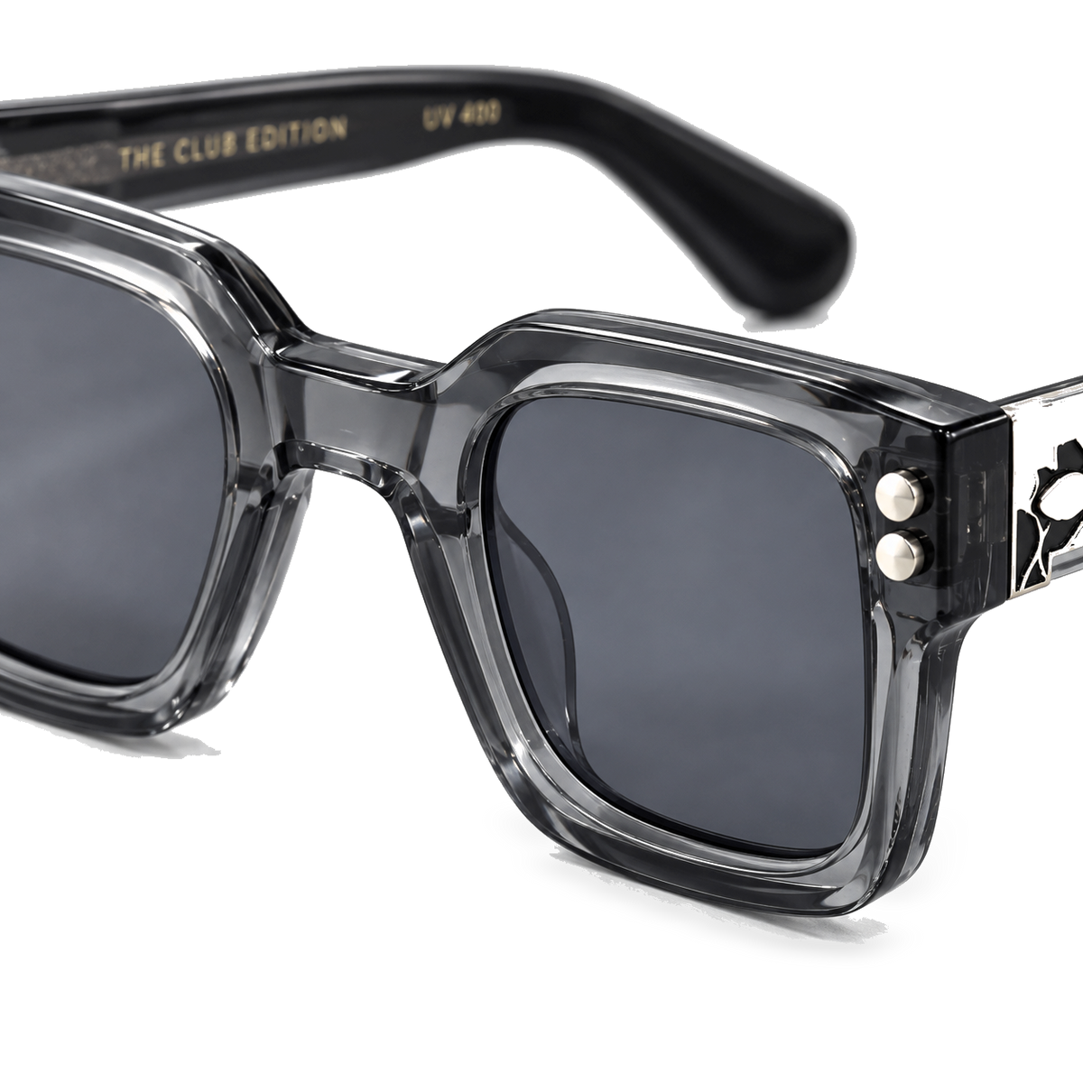 Silver Current sunglasses product view 6 on a transparent background