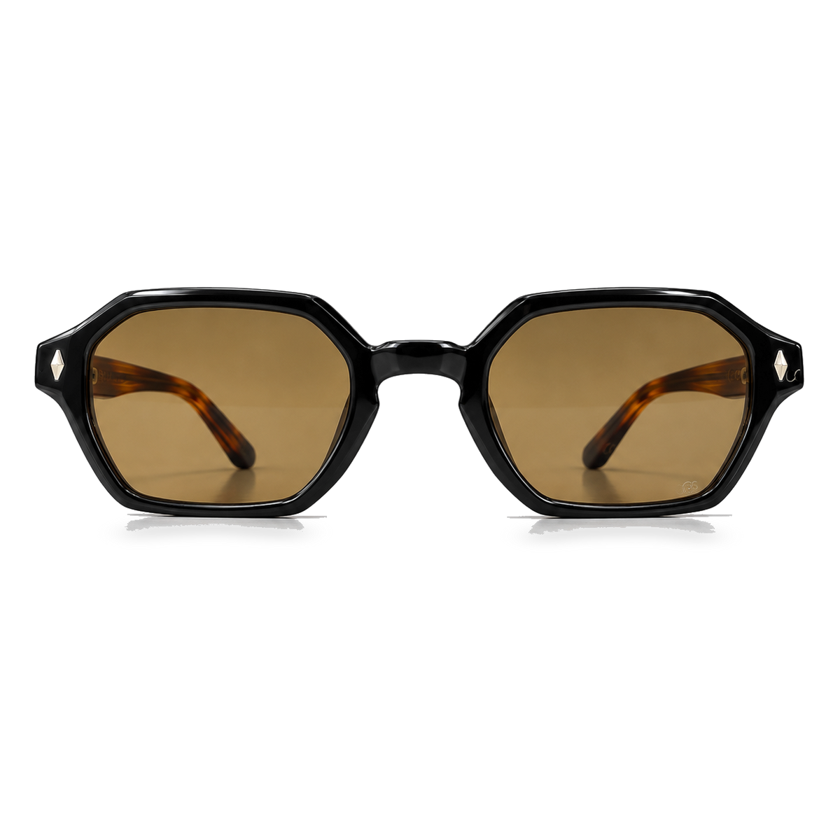 Amber Noir sunglasses product view 1 on a transparent background