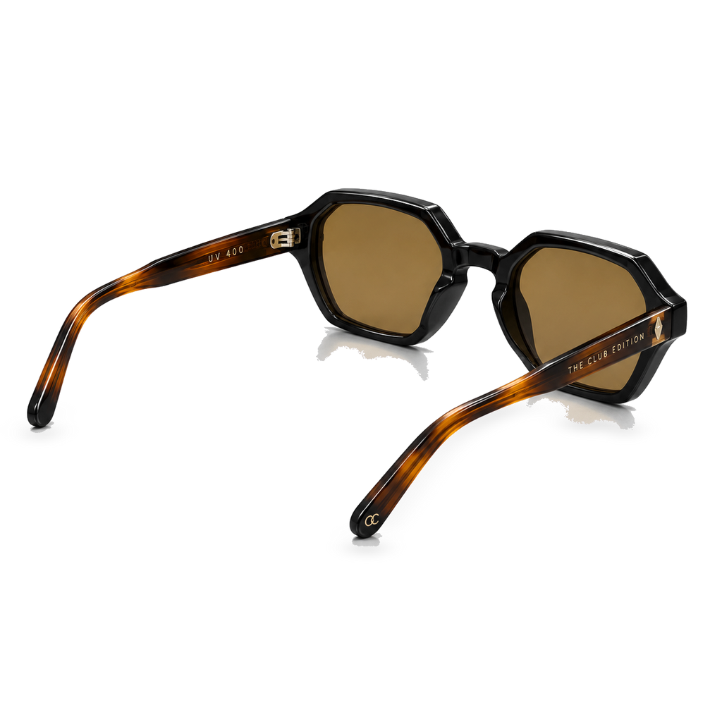 Amber Noir sunglasses product view 3 on a transparent background