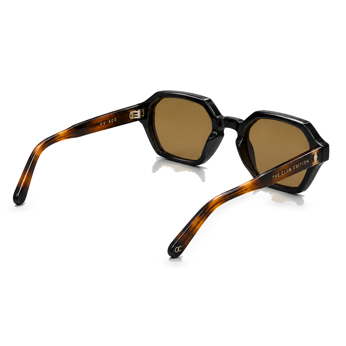 Amber Noir sunglasses product view 3 on a transparent background