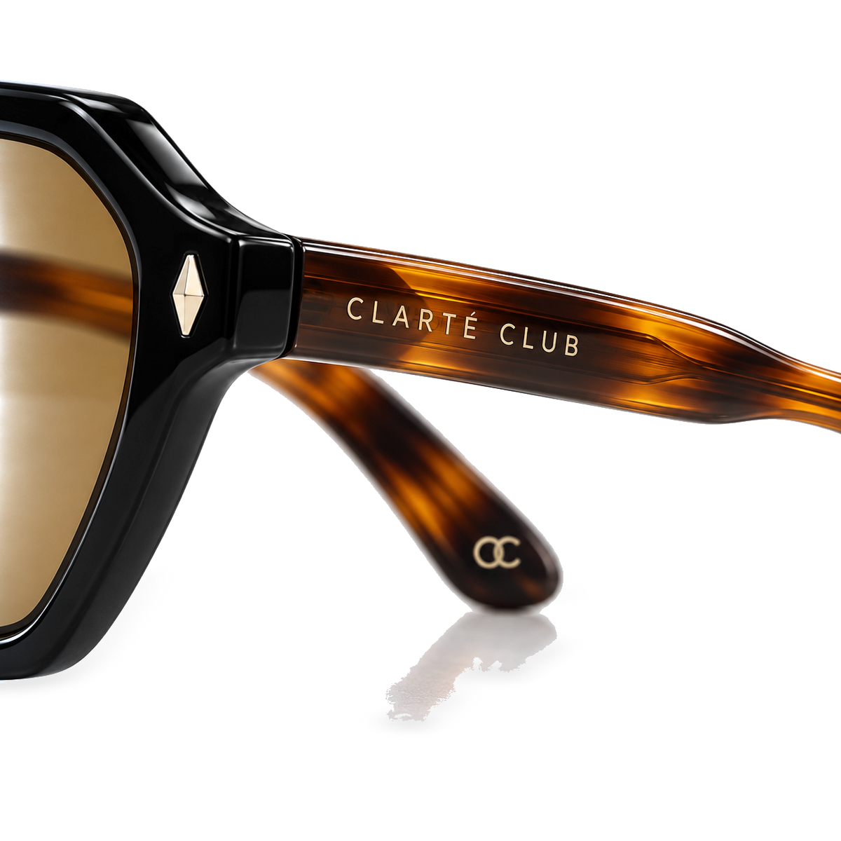 Amber Noir sunglasses product view 5 on a transparent background