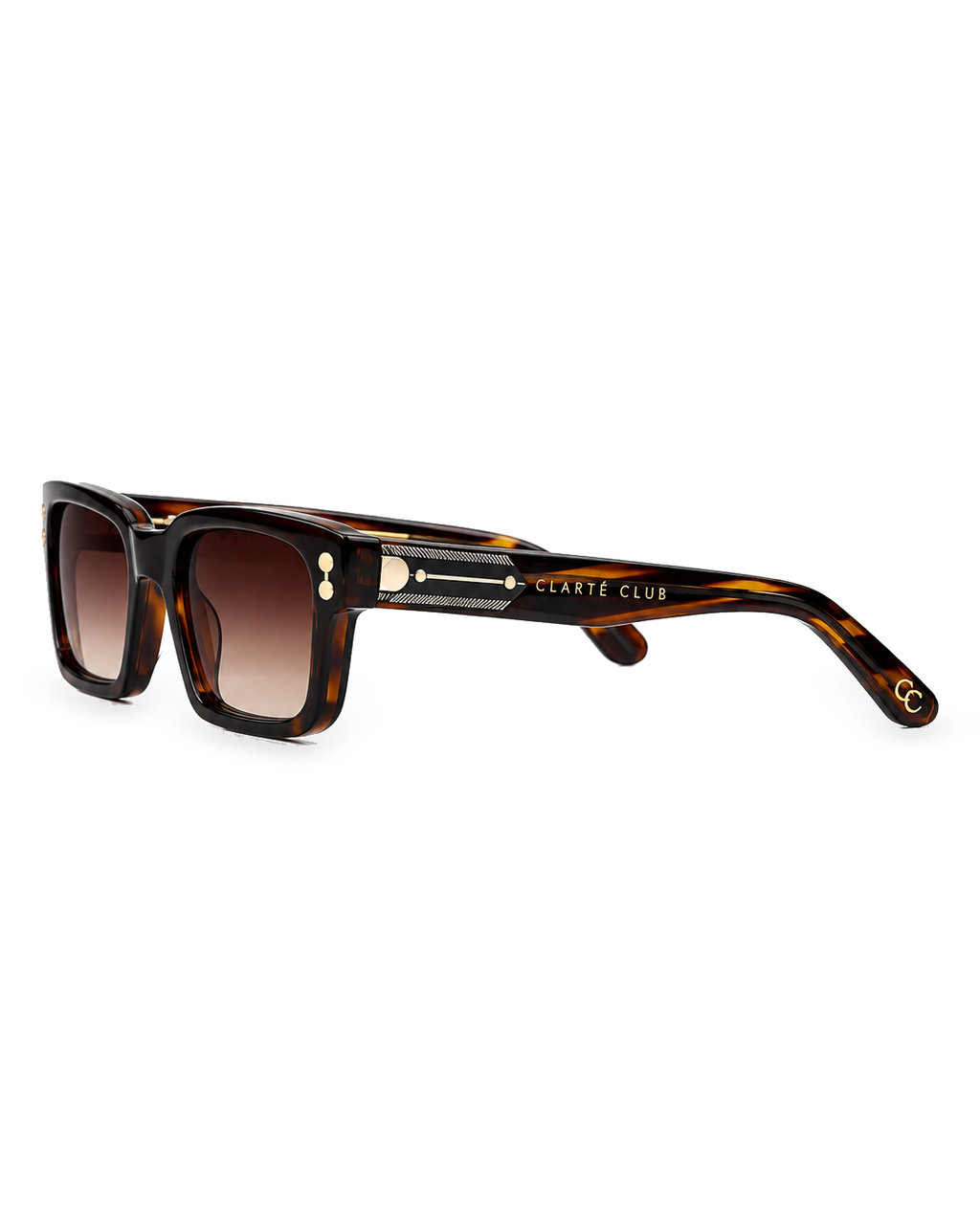 Golden Tortoise sunglasses product view 1 on a transparent background