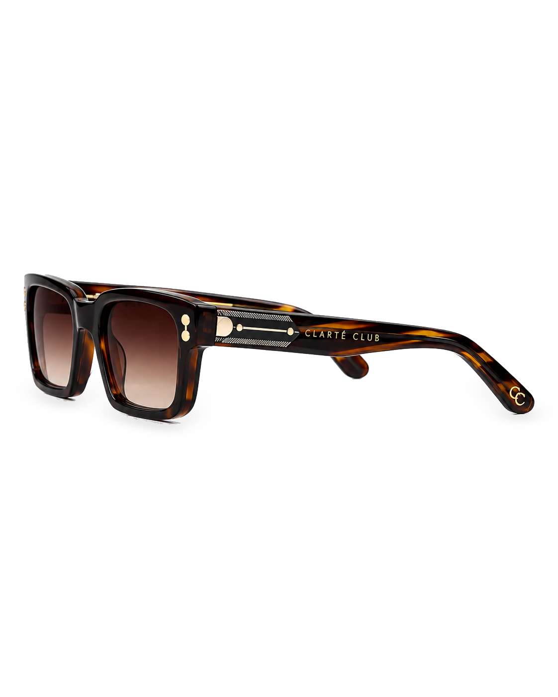 Golden Tortoise sunglasses product view 1 on a transparent background