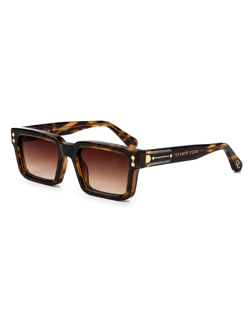 Golden Tortoise sunglasses product view 3 on a transparent background