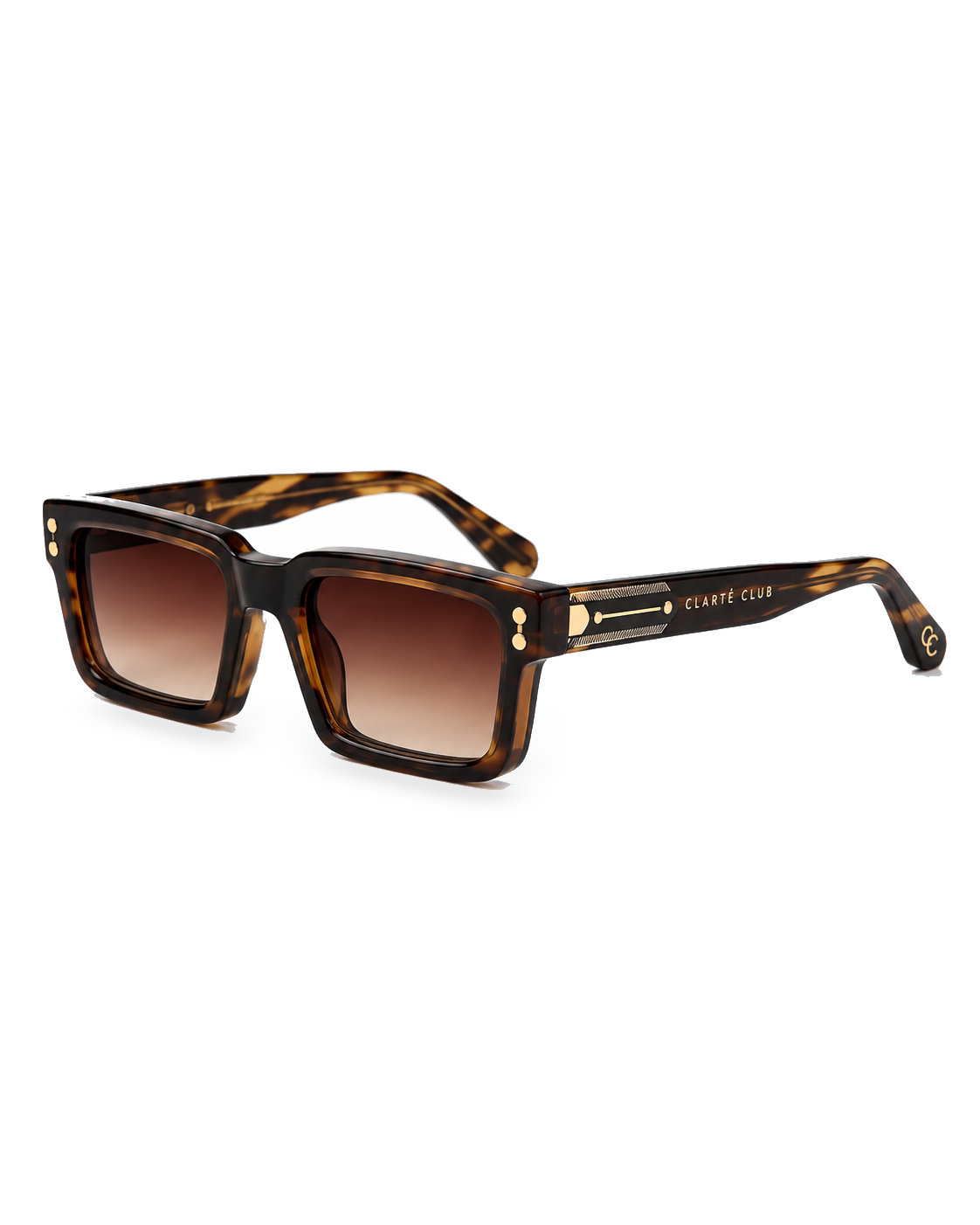 Golden Tortoise sunglasses product view 3 on a transparent background