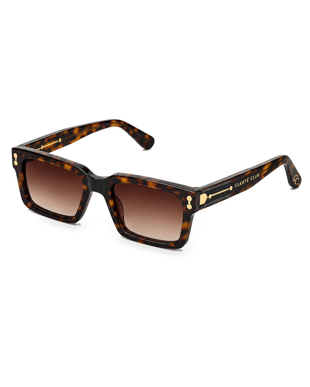Golden Tortoise sunglasses product view 4 on a transparent background