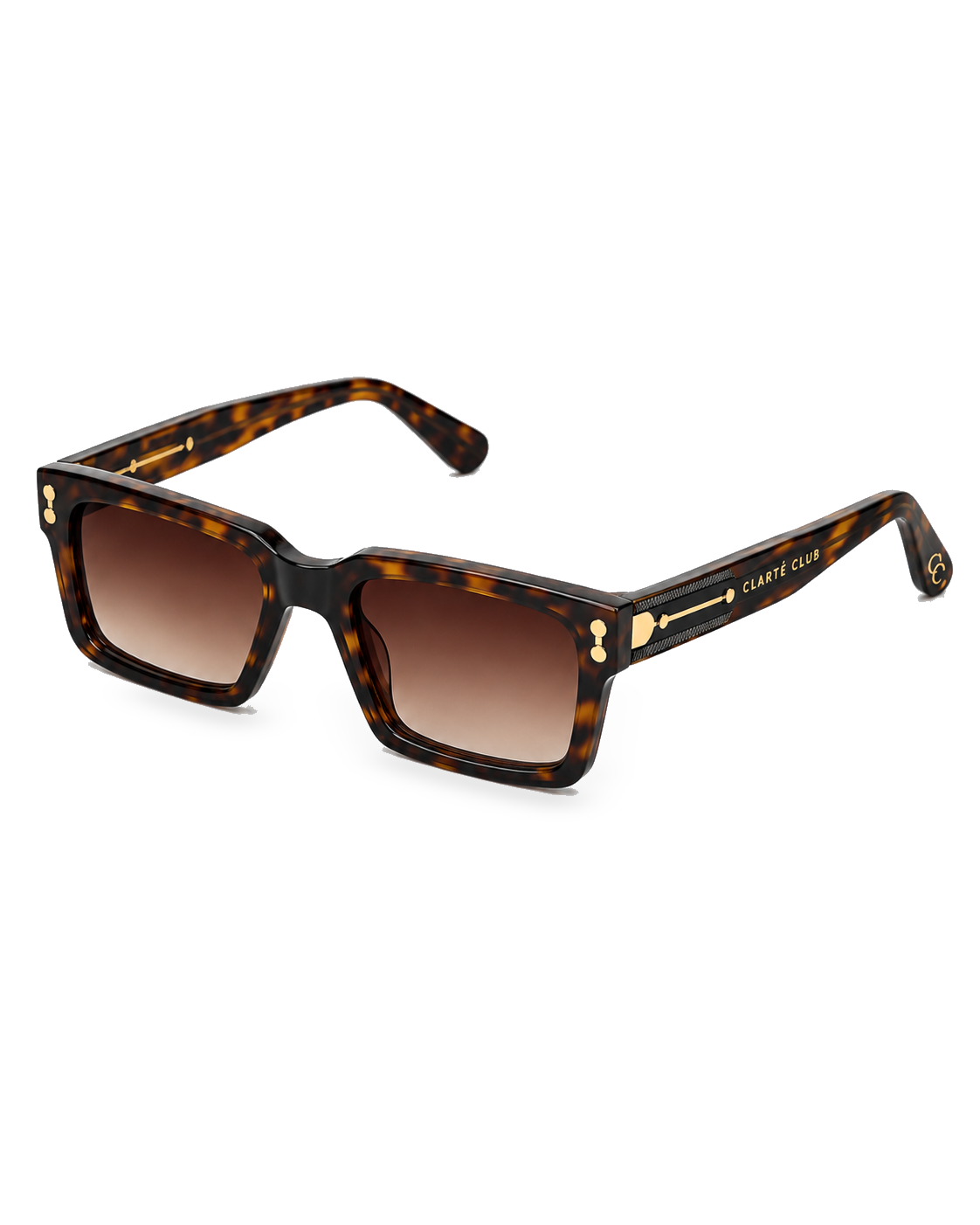 Golden Tortoise sunglasses product view 4 on a transparent background