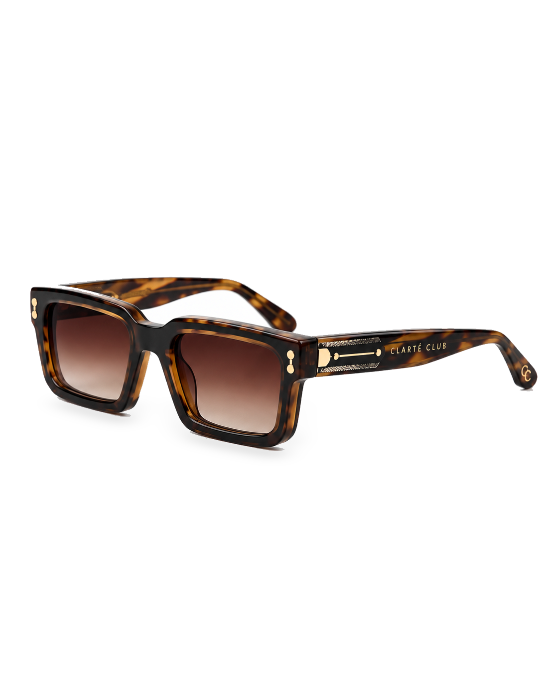 Golden Tortoise sunglasses product view 5 on a transparent background